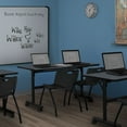 thumbnail image 2 of Kobe 72" Gray Flip Top Mobile Training Table and 2 'M' Stack Chairs, Multiple Colors, 2 of 7