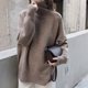 thumbnail image 1 of Suéter de cuello alto para mujer, jersey básico de color sólido simple japonés-coreano de alta gama, suéter de punto de alta gama de principios de otoño, 1 of 5