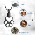thumbnail image 4 of Paw Cremation Jewelry for Ashes Holder Necklace Urn Neckless Lockets for Pet Ashes for Memorial Dog Cat, 4 of 7