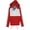 Rouge - redwht, variante sur ASICS Veste de Survêtement Tissée Extensible Fermeture à Glissière 1/2 pour Femmes, Rouge, Très Petit