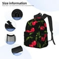 thumbnail image 4 of Goofa Cherry Print Casual Backpack for Women Men,Waterproof High School Bookbag,Lightweight Travel Daypack,Classic College Backpack,Laptob Backpack, 4 of 6