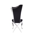 thumbnail image 3 of 20" X 21" X 43" Fabric Stainless Steel Upholstered Seat Side Chair Set2, 3 of 3