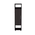 thumbnail image 5 of TUHOME Cluster 63-Inch Tall One-Door Wardrobe Cabinet with Mirror, Hanging Rod, 5 of 5
