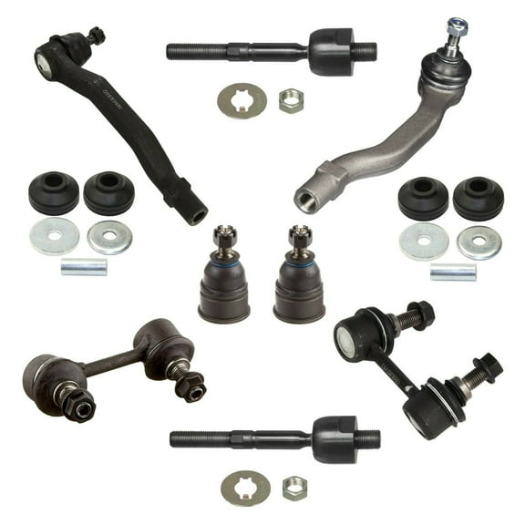 10 Pc Suspension Kit Front Inner Outer Tie Rod Ends Upper Lower Ball Joints Sway Bar End Links Fits select: 2002 HONDA ACCORD SE, 1998-2001 HONDA ACCORD EX