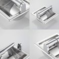 thumbnail image 3 of Soporte de papel higiénico empotrado cromado, soporte de papel higiénico para pared, dispensador de rollos de papel higiénico empotrado para baño, papel higiénico empotrado, 3 of 5