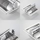 thumbnail image 3 of Soporte de papel higiénico empotrado cromado, soporte de papel higiénico para pared, dispensador de rollos de papel higiénico empotrado para baño, papel higiénico empotrado, 3 of 5