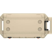 Pelican 80QT Elite Wheeled Cooler (Tan) | 58 Can Capacity with Ice | d for Life
