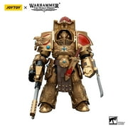 JOYTOY Warhammer 40K The Horus Heresy Legio Custodes Aquilon Terminator Squad Aquilon with Infernus Firepike Collection Model