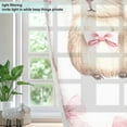 thumbnail image 4 of Yayeee Window Curtains Set of 2 for Living Room Light Filtering 63"x42", Capybara Bow Pattern, 4 of 7