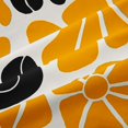 thumbnail image 5 of Homewish Bohemian Daisy Flowers Blackout Curtains,Classic Aesthetic Curtains Pack of 2 (42x84 Each),Orange Black, 5 of 6