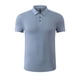 thumbnail image 1 of Tops para hombre, blusas y camisas de cuello redondo y manga corta para hombre, camiseta de manga corta de tejido laminado transpirable, sin costuras y con solapa de color liso de seda de hielo para h, 1 of 4