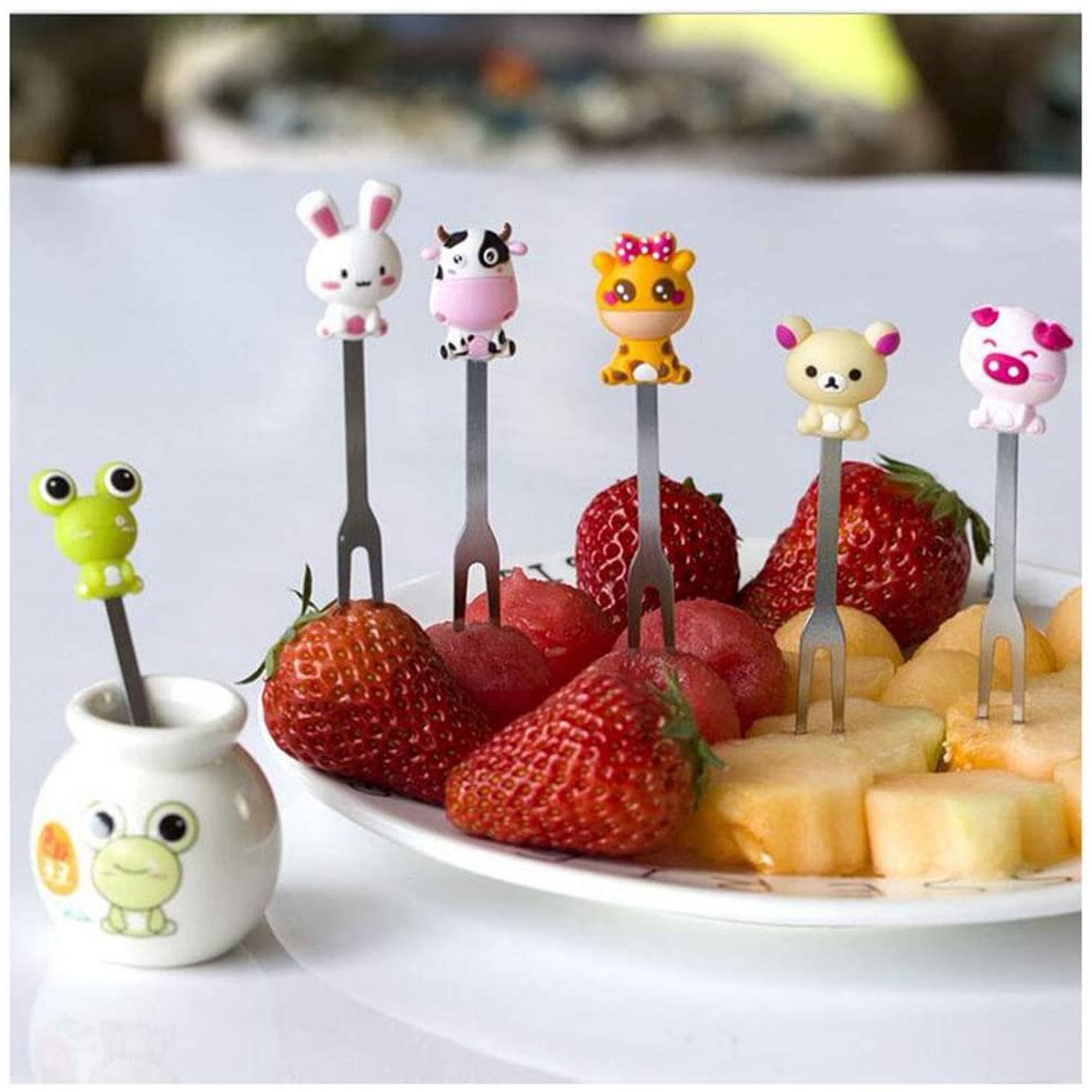 Fourchette Cocktail Fourchette à Fruits En Acier Inoxydable, Mini Récipient Fourchette A Dessert Fourchette Cocktail Fourchette à Fruits En Acier Inoxydable, Mini Récipient Fourchette A Dessert
