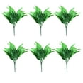 thumbnail image 4 of Darzheoy Artificial Shrubs, Plastic Plants Fern Leaves Persian Grass Simulation Fake Bushes Outdoor Indoor Home Garden Yard Parterre Decoration (6Pcs), 4 of 8