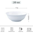 thumbnail image 5 of 6-Piece Soup Bowl Set, 20oz White Ceramic Cereal Bowls  Small Ceramic Bowl for Kitchen, Versatile Serving for Salad Oatmeal Rice etc, Microwave & Dishwasher Safe, 5 of 7