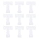 thumbnail image 1 of Parche de letras Uxcell T Parches Blancos Letras T Parche Planchar Bordado Aplique Parches para Ropa, Paquete de 9, 1 of 7