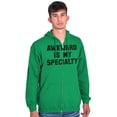 thumbnail image 5 of Awkward Specialty Funny Sarcastic Zip Up Hoodie Men's Women's Brisco Brands 2X, 5 of 5