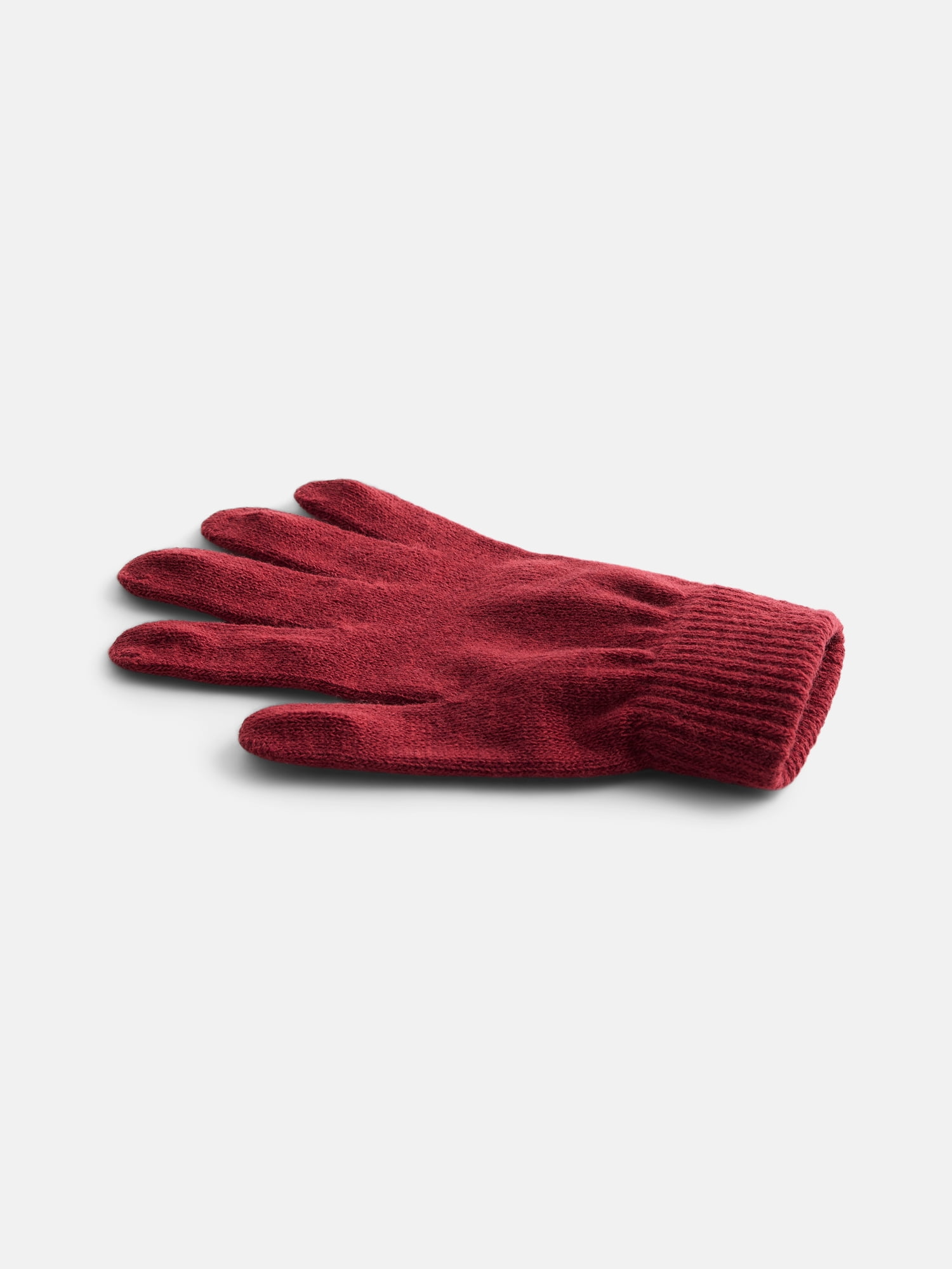 No Boundaries Women's Ribbed Knit Solid Gloves, 2 Pack