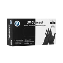 5mil Black Nitrile Gloves - Extra Large