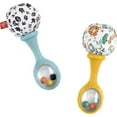 thumbnail image 1 of Fisher-Price Baby Rattle ‘n Rock Maracas Toys, Set of 2 for Infants 3+ Months, High Contrast, 1 of 6