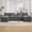 Grey, variant on 125'' U Shaped Cloud Modular Sectional Sofa with Chaise Lounges, Chenille Upholstered Comfy Couch with Storage Console, USB Charging Ports & Cup Holders, Modern Deep Seat Sofa for Living Room, Beige