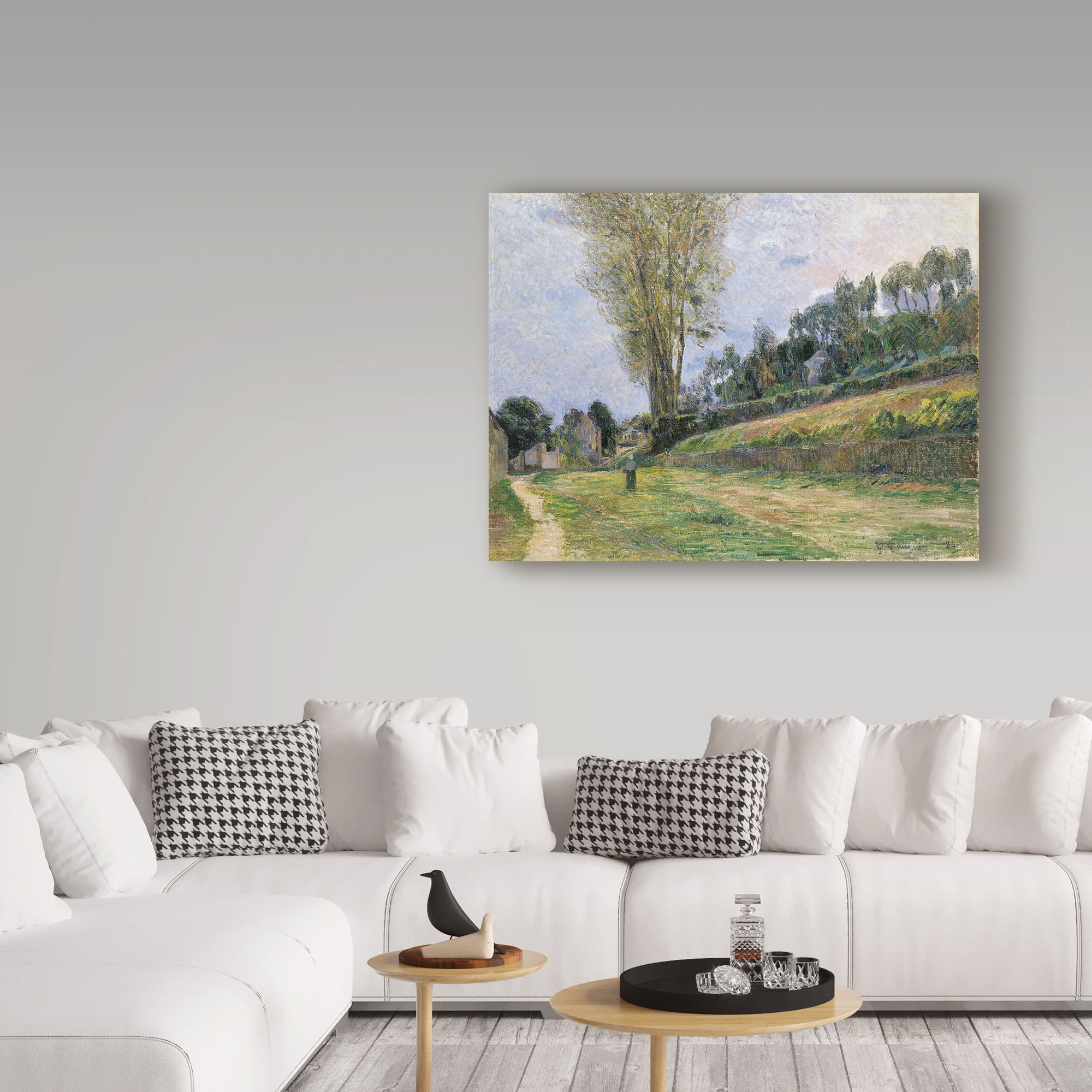 Trademark Fine Art 'Street In Rouen' Canvas Art by Paul Gauguin