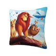 thumbnail image 2 of Custom The Lion King Housse de Coussin Simba Décoration Maison Dessin Animé pour Canapé Chaise Carrée Polyester, 2 of 5