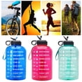 thumbnail image 2 of Coofit Water Bottle Wide Mouth: 1 Gallon Plastic Sports Bottle Drink Bottle with Straw, 2 of 9