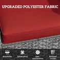 thumbnail image 4 of Outsunny Coussins de Chaise d'Extérieur avec Dossier pour Jardin et Terrasse, Rouge Vin, 4 of 10