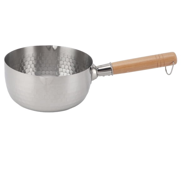 BOKYAN 18cm Stainless Steel Instant Noodle Pot – Dual‑Sided Pouring, Even Heat Distribution, Non‑Stick, Gas & Induction Compatible