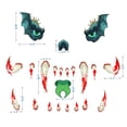 thumbnail image 6 of Halloween Monster Face Decorations Outdoor, Large Eyes Fangs Halloween Garage Door Decorations Archway Door Window Car Halloween Party Decorations, 6 of 6