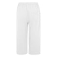 thumbnail image 3 of Linen Capri Pants For Women Linen Capri Pants For Women Summer Pants For Women 2026 Womens Capris Linen Pants Cotton Capri Pants For Women Drawstring Waist Capri Pants Cotton Cropped Pants, 3 of 5