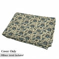 thumbnail image 5 of Paisley Floor Pillow Lounger Cover, Colorful Vintage Floral Teardrop Oriental Paisley Retro Design, Nap Mat Printed Fabric Case for 5 Pillows, 88" x 27", Yellow Blue Cream, by Ambesonne, 5 of 5