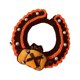 thumbnail image 1 of Collar de Disfraz de Gato de Halloween Tejido a Mano, Cómodo, Cuello de Cuello, Suave, Lindo Collar de Vacaciones Tejido a Mano para Fiestas Festivas Naranja S, 1 of 8