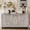 Natural Wood Wash, variant on Farmhouse Style Server Cabinet | Used in Living, Dining, and Hallway | Featuring Natural Wood Wash | Provides Ample Space for Items