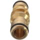 thumbnail image 2 of Brass 2-Way Quick Coupler Hose Connector Fitting for Washing Car Pipe Garden Water Hose, 2 of 4