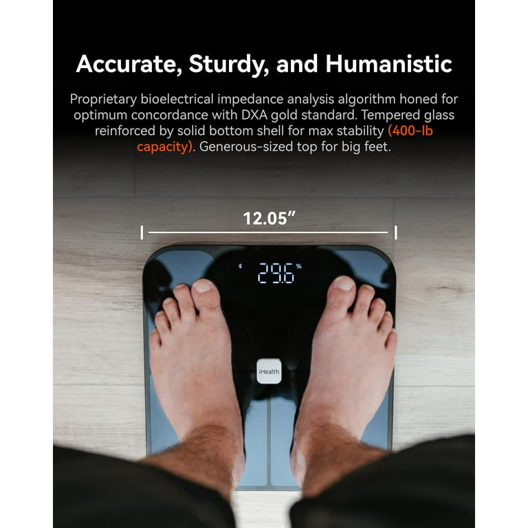iHealth Nexus PRO Digital Bathroom Scale with Smart Bluetooth APP to  Monitor Body Weight,Weighing Up to 400lb for People - Black - AliExpress