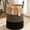Yellow/Black, variant on Large Laundry Basket Hamper - Cotton Rope Woven Basket for Blankets, Toys, Clothes - Tall Decorative Nursery Hamper with Long Handles, Brown/White