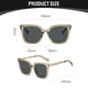 thumbnail image 2 of Gafas de sol cuadradas de cadena con montura grande, gafas de sol de tendencia de tiro callejero de moda, hechas de PC, 2 of 5