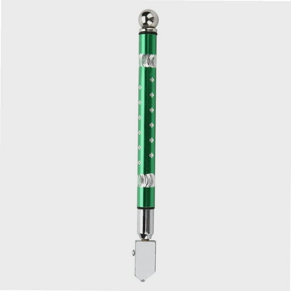 Glass Cutter, Professional Glass Cutter Tool, Portable Handheld Wheel Type Glass Cutter with Non-Slip Handle for Cutting Glass Minerals (Green)