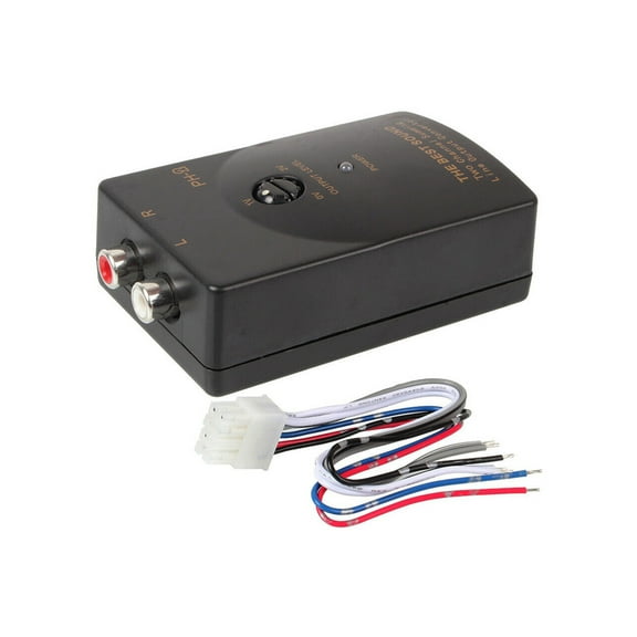 NATEFEMIN Add Amps & Subs Car Speaker Level Converter to RCA Output for 50 Watts Car Stereo Amplifier and Subwoofer