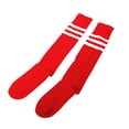 thumbnail image 3 of Alta Tubo Calcetines Atlético Deporte Deportivo Raya Blanca DYNWAVEMX Rodilla Calcetín de metro de High raya blanca sobre rojo atléticos Deportes, 3 of 8