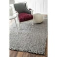 thumbnail image 3 of Nuloom 2'6 x 8' Hand Woven Chunky Loop Jute Rug in Gray, 3 of 4