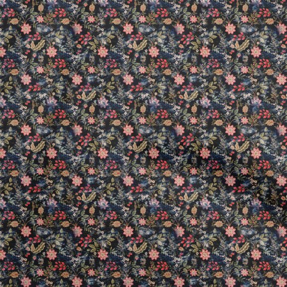 oneOone Polyester Spandex Black Fabric Batik Quilting Supplies Print Sewing Fabric By The Yard 56 Inch Wide