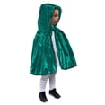 thumbnail image 3 of Toddler Baby Boys Girls Unisex Velvet Hooded Cape with Tie Front Closure for Festive Holiday Party Dress Up and Themed Outerwear Poncho 6-12 Months Fall Fashion Clothes, 3 of 8