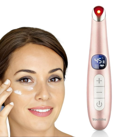 Masajeador vibratorio de ojos Eye Lift Wand Vowleike 3 en 1, oro rosa