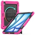 thumbnail image 2 of For iPad Air 13 inch Case (2025 M3/2024 M2), 360 Rotating Shockproof Cover with Stand, Screen Protector, Shoulder Strap, Rose, 2 of 7