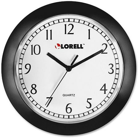 Black And White Wall Clock lorell 9" round profile black wall clock - walmart Black And White Wall Clock lorell 9" round profile black wall clock - walmart