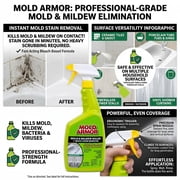Home Armor; Mold Armor Instant Mold & Mildew Stain Remover, 32 oz - Pack of 2