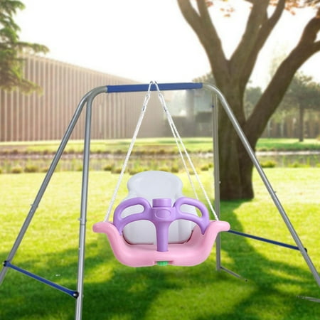 Toddler Swing Set Seat Toddler Swing Set Baby Swing Seat for Outdoor Play Patio Garden, Toddler Swing Set, Baby Swing ()
