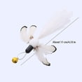thumbnail image 4 of XINQIHANG Cat Insect Feather Toys Replacement Cat Toy Wand Refills, 6 Pieces Natural Insect Cat Toy Feathers Refill, Interactive Cat Teaser Wand Attachments, with Bell, 4 of 7